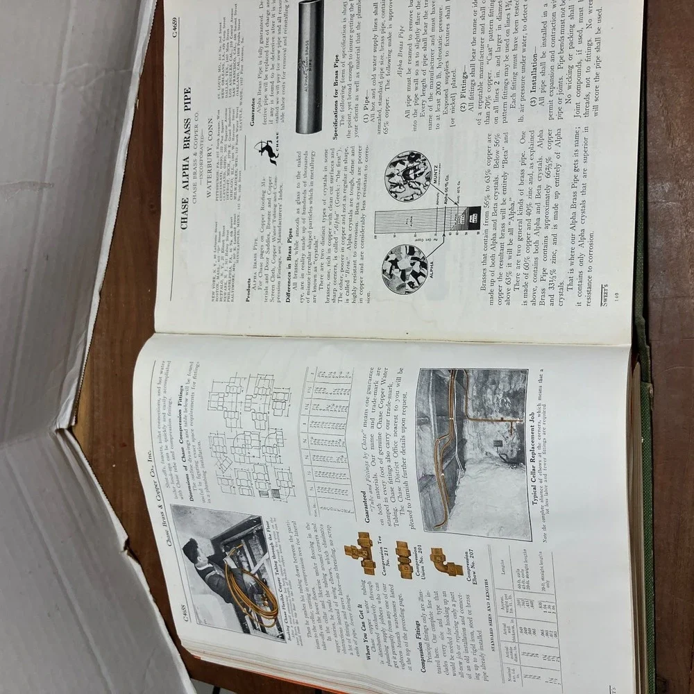 Sweet's Architectural Catalogues Volume C 1931 F.W. Dodge Vintage Reference